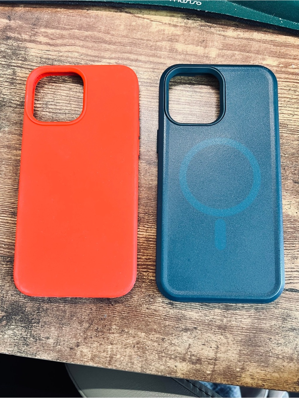 Red and Dark Teal Magnetic-Compatible Phone Cases IPhone 13 Pro Max